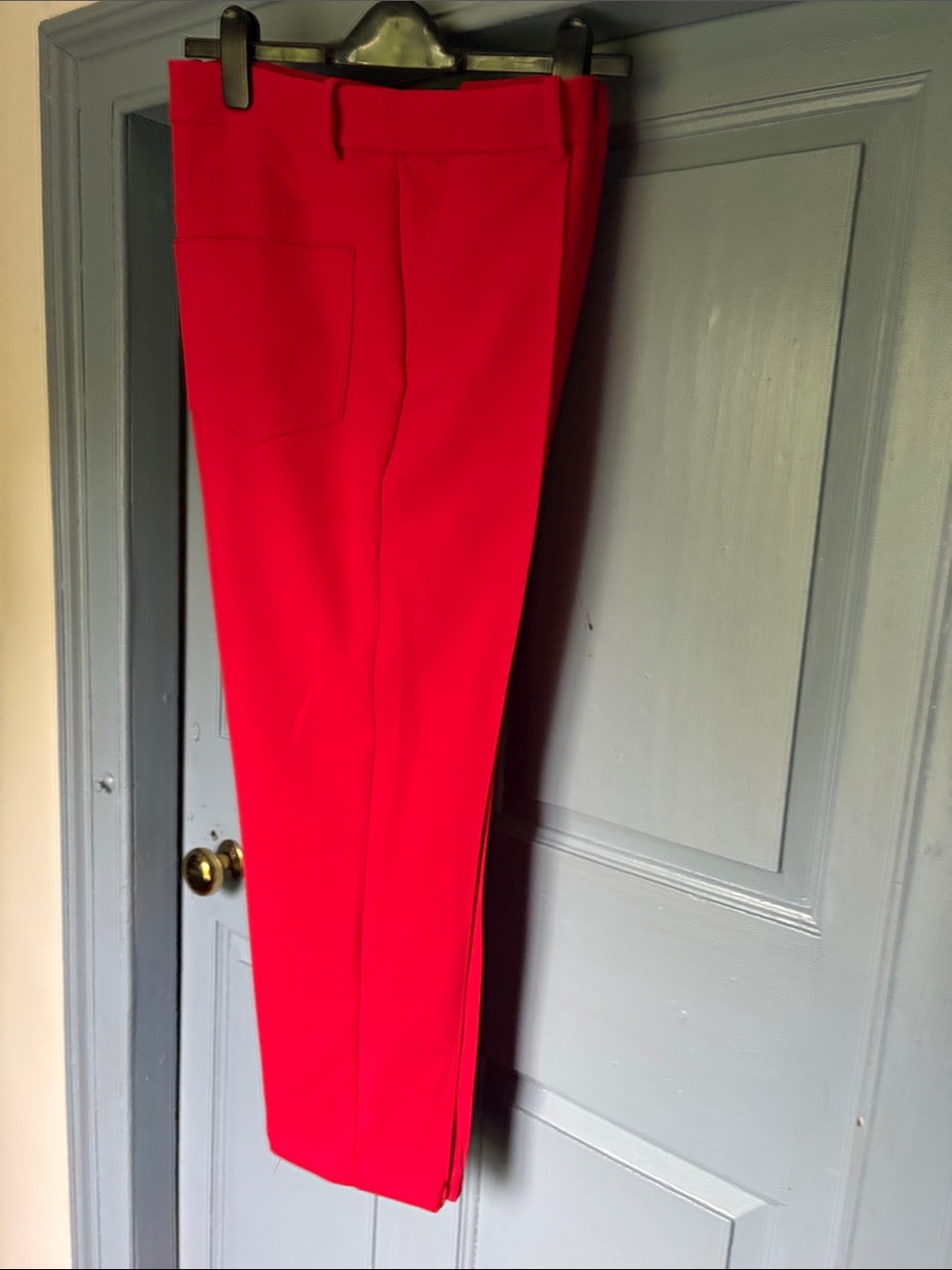 Madewell Straight-Leg Pants in Vivid Red